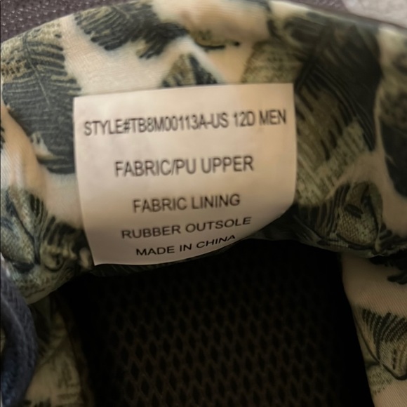 Tommy Bahama Men's Casual Gray/Blue Canvas Sneakers | NEW - Picture 5 of 6